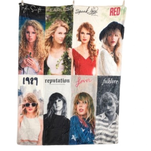 Taylor Swift Fleece Throw 40”x 50” NEW Soft Cozy Swifties Music Fan Blanket - Picture 1 of 14